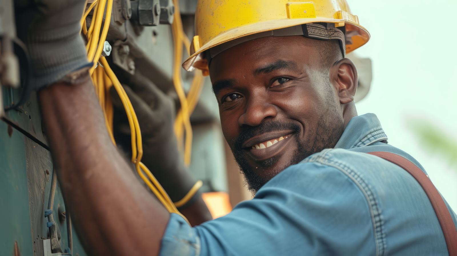 Wobotron technician on site, part of the team behind every project